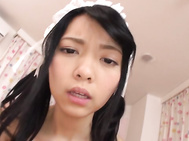This time she enjoys having him down between her legs, licking her wet fanny before stroking his dick deep in her juicy mouth as well as her cramped Asian pussy.