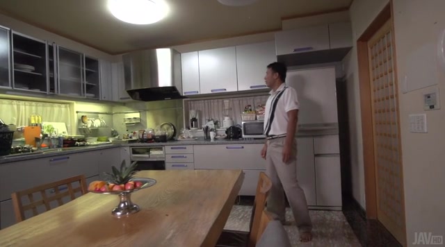 Perfect kitchen hardcore with Japanese av Ryouka Shinoda.