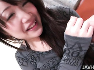 Shizuku Morino's Hairy Teen Pussy Creampied In POV.
