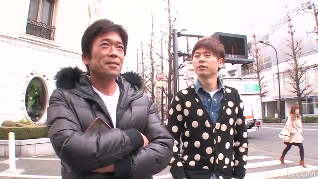 Teen Erena Aihara Picked Up For a Creampie Threesome.