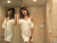 Blowjob Threesome For Aya Sakuraba Ends In Cum Eating.