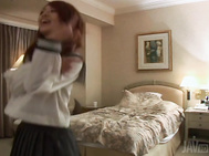 Ran gets her hairy Asian pussy fully devoured.