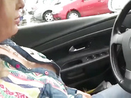 Fucking my SELF while Driving ...public City