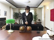 Hot Japanese Secretary blows her boss