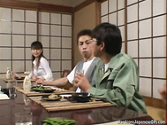 Busty japanese trio teen gets fucked