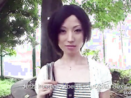 Skinny Japanese Teen tricked to Suck Strangers Dick in Car