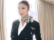 Flight Attendant Is Ready For Takeoff.