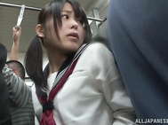 Check out this hot couple of lesbians as they ride the bus home! Uta Kohaku and Karen Hazuki are into public lesbian sex