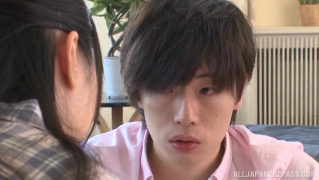 Playful hottie Arisa Misato shows off her tits and pussy.