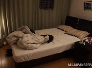 Beautiful asian babe moans when nailed.