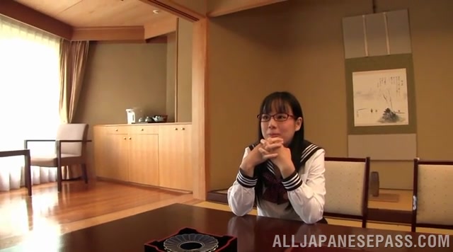 Frisky Asian schoolgirl Tsukada Shiori enjoys hardcore gangbang.