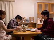Hot mature Asain babe Ryo Hitomi spreads her legs for a big cock.