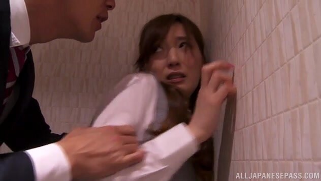 Horny Japanese receptionist, Kaede Fuyutsuki, is horny all the time and working at a hotel she gets the chance of having a lot of guys banging her needy cunt.