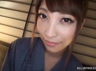 Passionate Japanese sweetheart Kokomi Sakura arranges titfuck on pov.