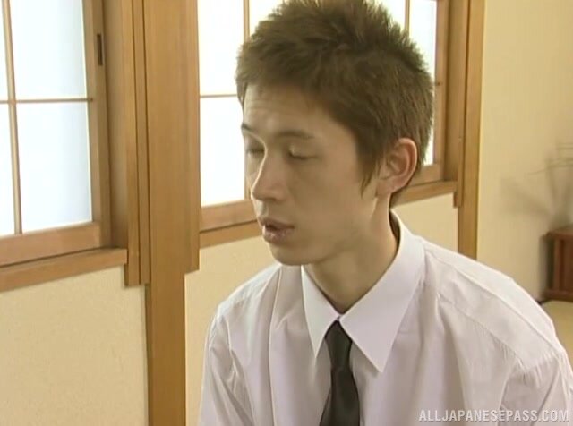 Japanese mature nailed by young lad with big cock.