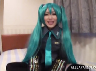 Horny Asian girl arranges a cosplay sex action gets banged by a group of guys - Japanese Cosplay.
