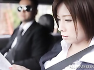 Saki Okuda enjoys office sex during break.