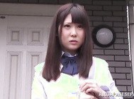 Hot Asian teen Nana Ninomiya gets her head fucked publicly.
