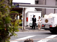 Kinky Japanese milf Nami Hoshino gets pounded in a bus.