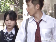 Teen schoolgirl Mana Kanase stripped down so she can ride.